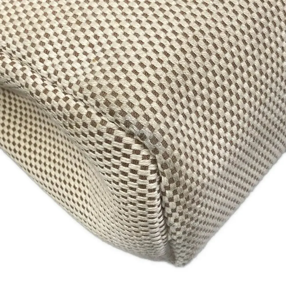 Hermès Herbag PM Handbag Cream Black Toile GM Leather